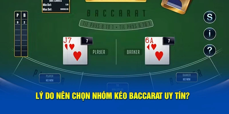 Phân biệt nhóm kéo baccarat online cụ thể